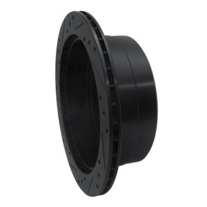 Lexus LX470 Brake Rotor (1) - Rear Right - R1 Concepts - Drilled & Slotted - Black - `98-`07